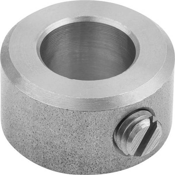 STELLRING DIN705, FORM:A GEWINDESTIFT MIT SCHLITZ 70X100, B=20, STAHL BLANK, KOMP:STAHL