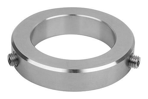 STELLRING DIN705, FORM:E GEWINDESTIFT MIT 6-KANT 90X125, B=22, STAHL BLANK, KOMP:EDELSTAHL A2-0