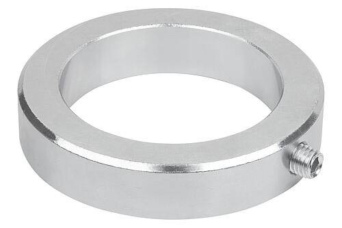 STELLRING DIN705, FORM:E GEWINDESTIFT MIT 6-KANT 6X12, B=8, STAHL VERZINKT, BLAU-PASSIVIERT, KOMP:STAHL