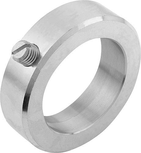 STELLRING DIN705, FORM:A GEWINDESTIFT MIT SCHLITZ 25X40, B=16, EDELSTAHL BLANK, KOMP:EDELSTAHL-0