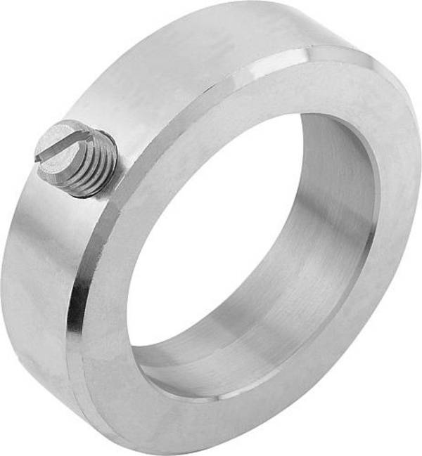STELLRING DIN705, FORM:A GEWINDESTIFT MIT SCHLITZ 25X40, B=16, EDELSTAHL BLANK, KOMP:EDELSTAHL