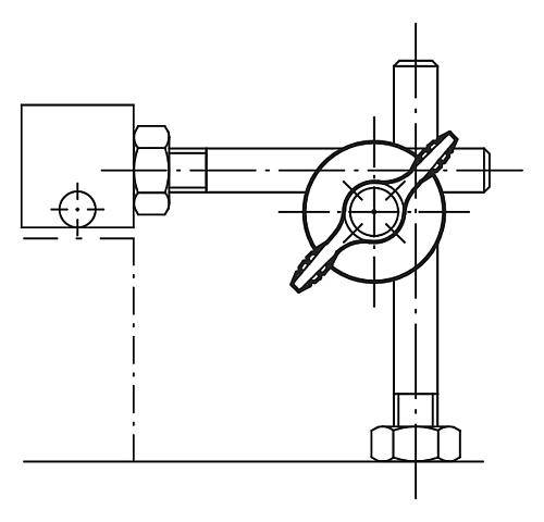 SPANNGELENK VERSTELLBAR GR.3 ALUMINIUM, KOMP:THERMOPLAST, D=12-1