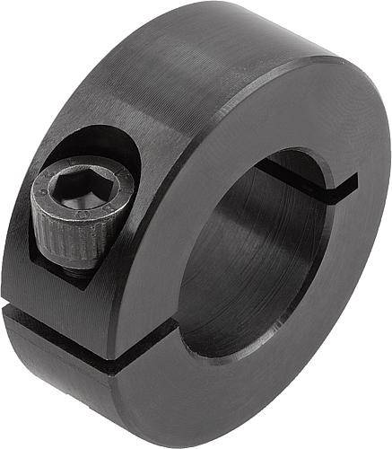 KLEMMRING, FORM:A INNEN GESCHLITZT, D1=18, D2=36, B=13, STAHL BRÜNIERT-0