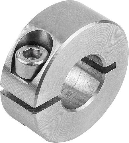 KLEMMRING, FORM:A INNEN GESCHLITZT, D1=16, D2=34, B=13, EDELSTAHL 1.4305 BLANK-0