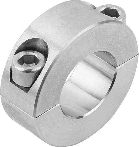 KLEMMRING GETEILT, D1=50, D2=78, B=19, EDELSTAHL 1.4305 BLANK-0