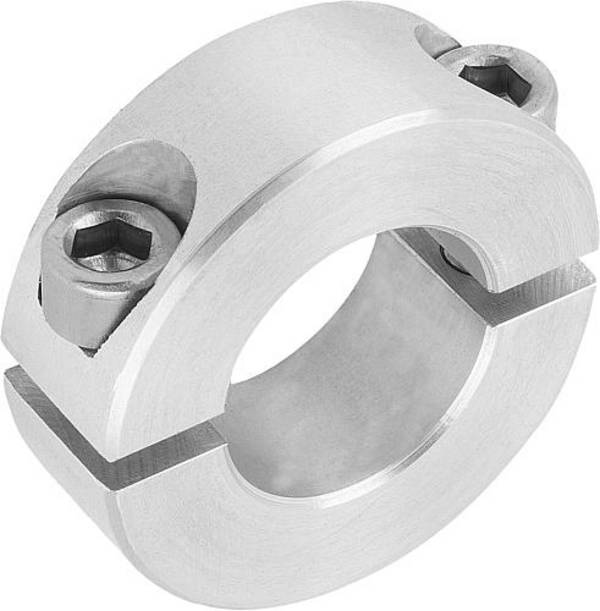 KLEMMRING GETEILT, D1=10, D2=24, B=9, ALUMINIUM BLANK