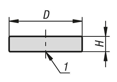 ROHMAGNET SCHEIBENMAGNET, NDFEB VERNICKELT, D=6 ±0,1-1