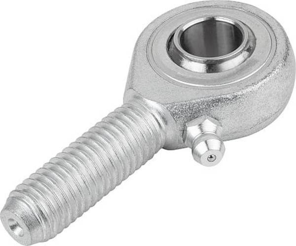 GELENKKOPF DIN ISO 12240-4 MIT KUGELLAGERUNG M20X1,5X47 LINKSGEWINDE, D=20, STAHL VERZINKT