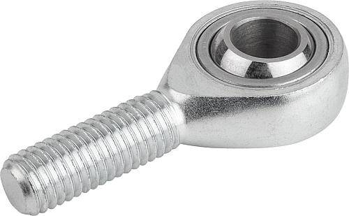 GELENKKOPF DIN ISO 12240-4 MIT GLEITLAGERUNG M08X25 LINKSGEWINDE, D=8, AUTOM.STAHL VERZINKT-0