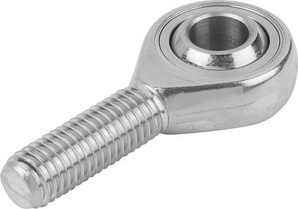 GELENKKOPF DIN ISO 12240-4 MIT GLEITLAGERUNG M10X29 RECHTSGEWINDE, D=10, EDELSTAHL POLIERT, KOMP:EDELSTAHL