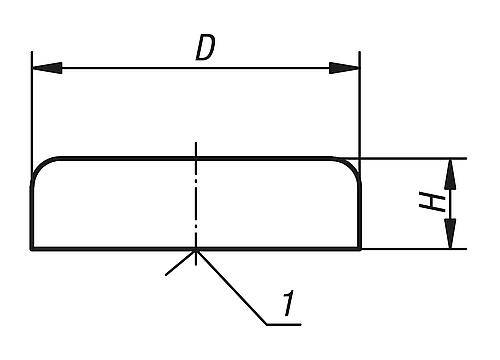 MAGNET FLACHGREIFER D=25 ±0,15, H=7, HARTFERRIT, RUND, KOMP:STAHL-1