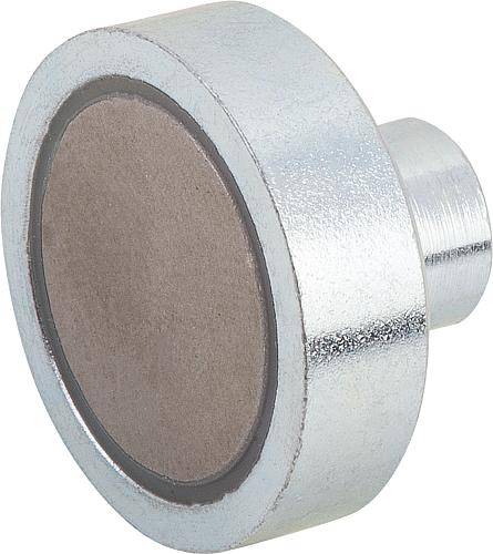 MAGNET FLACHGREIFER M03, D=13 ±0,15, H1=11,5, FORM:B, SMCO, RUND, KOMP:STAHL-0