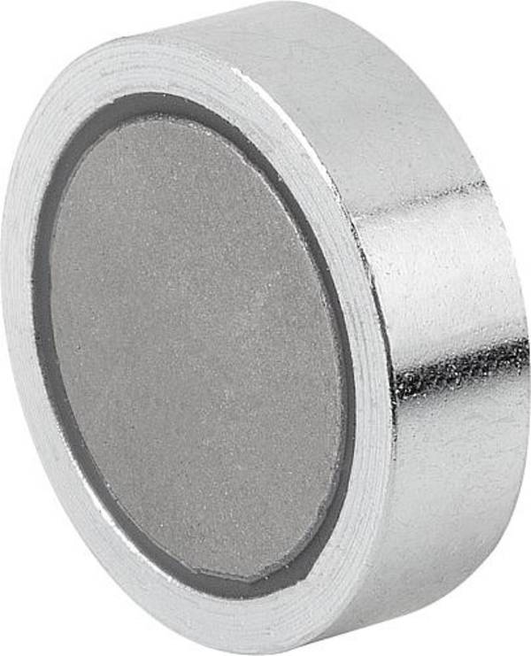MAGNET FLACHGREIFER, D=20 ±0,15, FORM:A, SMCO, RUND, KOMP:STAHL