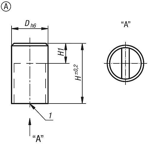 MAGNET STABGREIFER, RUND, D=32, FORM:A, NDFEB, KOMP:MESSING-5