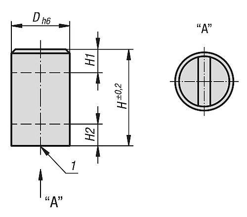 MAGNET RUND MIT BEARBEITB. HAFTFLÄCHE, D=8, NDFEB-1
