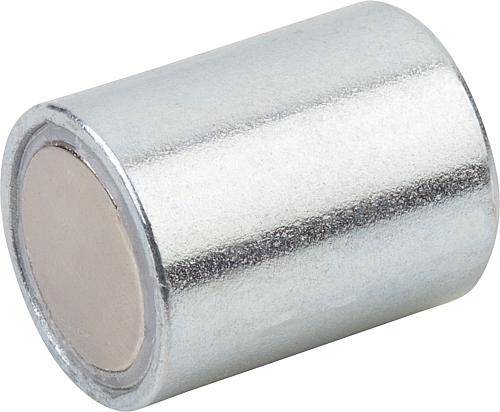 MAGNET STABGREIFER, RUND, D=50 D1=M12, NDFEB, KOMP:STAHL-0