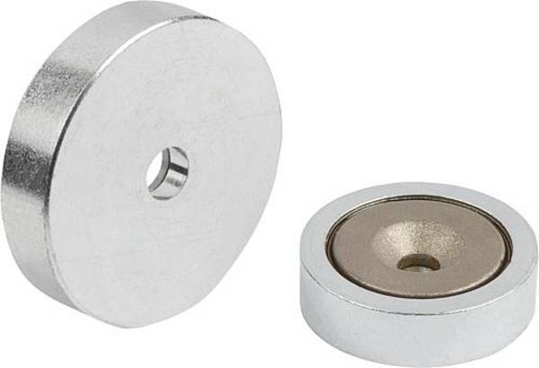 MAGNET FLACHGREIFER, RUND, SMCO, KOMP:STAHL, D=16±0,15, D1=3,5, H=4,5