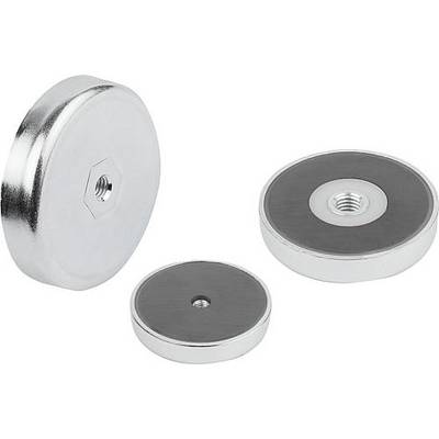 MAGNET FLACHGREIFER H=14 HARTFERRIT, RUND, KOMP:STAHL, D1=M08, D=63 ±0,2-0