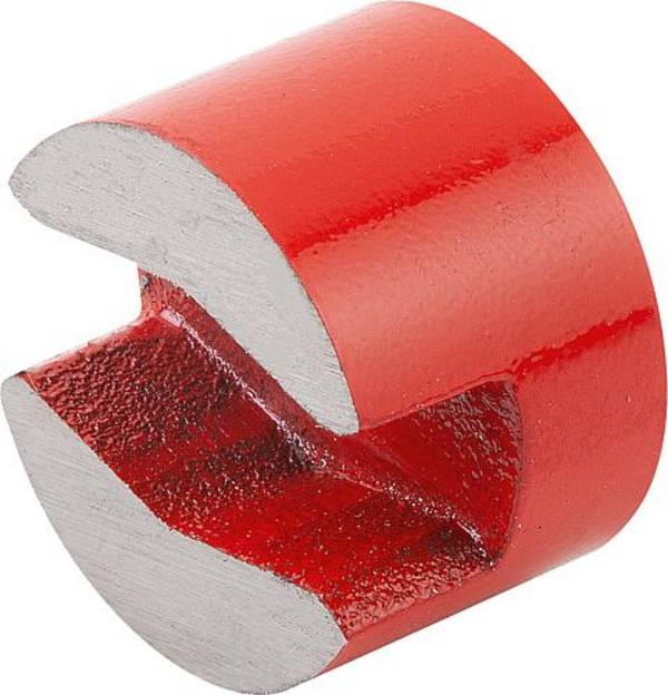 MAGNET KNOPFMAGNET ALNICO, ROT, RUND, D1=7, D=32
