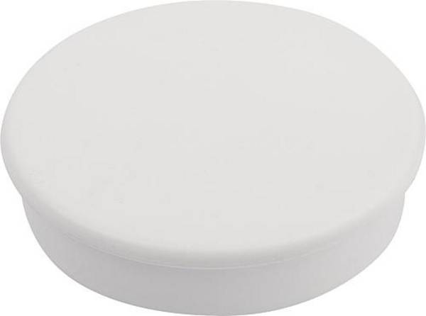 MAGNET HAFTMAGNET H=7,6 HARTFERRIT, RUND, KOMP:KUNSTSTOFF, WEISS, D=36