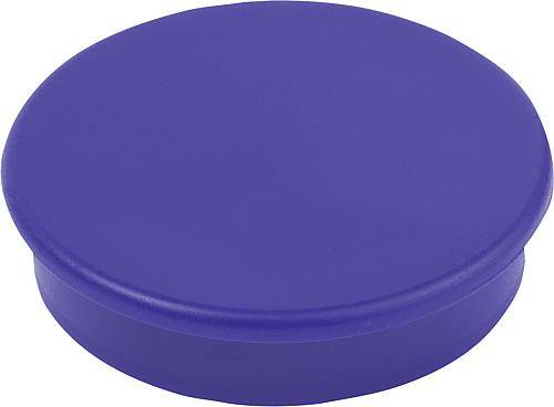 MAGNET HAFTMAGNET H=7 HARTFERRIT, RUND, KOMP:KUNSTSTOFF, BLAU, D=16-0
