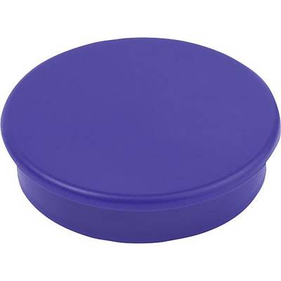 MAGNET HAFTMAGNET H=7 HARTFERRIT, RUND, KOMP:KUNSTSTOFF, BLAU, D=16-0