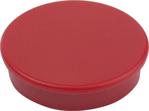 MAGNET HAFTMAGNET H=7,6 HARTFERRIT, RUND, KOMP:KUNSTSTOFF, ROT, D=36