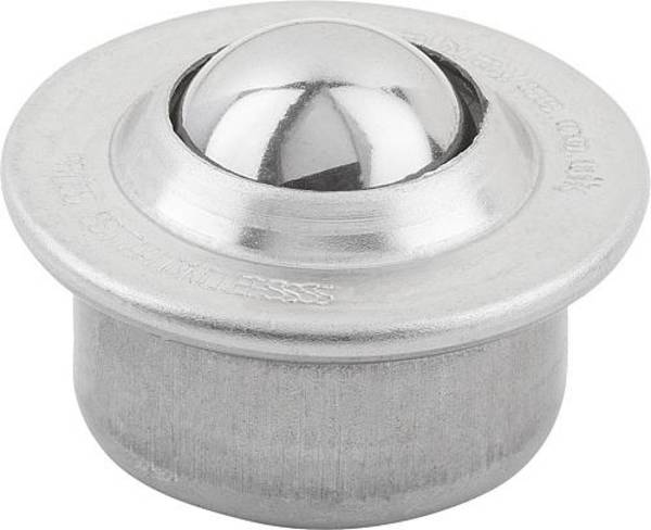 KUGELROLLE GEHÄUSE, FORM:D EDELSTAHL, KOMP:EDELSTAHL, DK=15,8