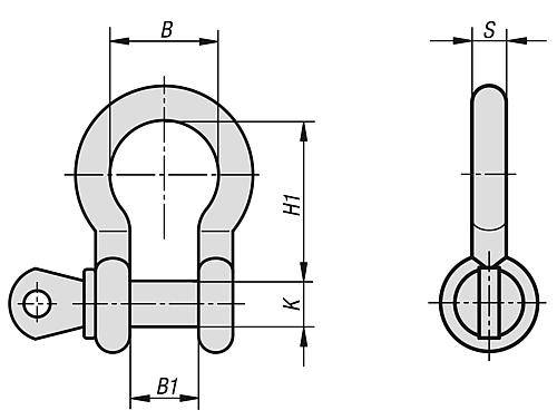 SCHÄKEL GESCHWEIFT, FT=6500, B=58, STAHL, KOMP:STAHL-5