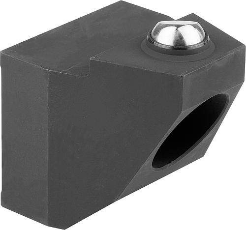 SPANNBACKEN FORM:E UNTERE SPANNBACKE, M.PENDELNDER ABGEFL.KUGEL, H1=32,8, EINSATZSTAHL-0