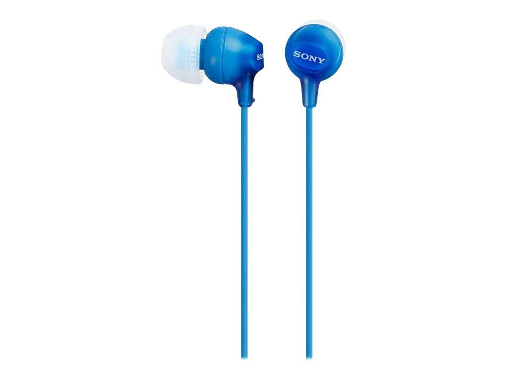 Sony MDR-EX15AP In Ear Kopfhörer kabelgebunden Stereo Blau Headset-1