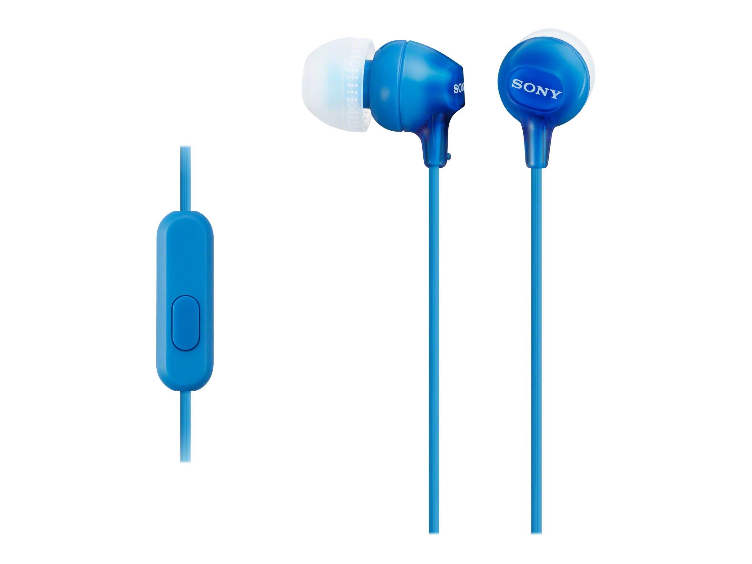 Sony MDR-EX15AP In Ear Kopfhörer kabelgebunden Stereo Blau Headset-2