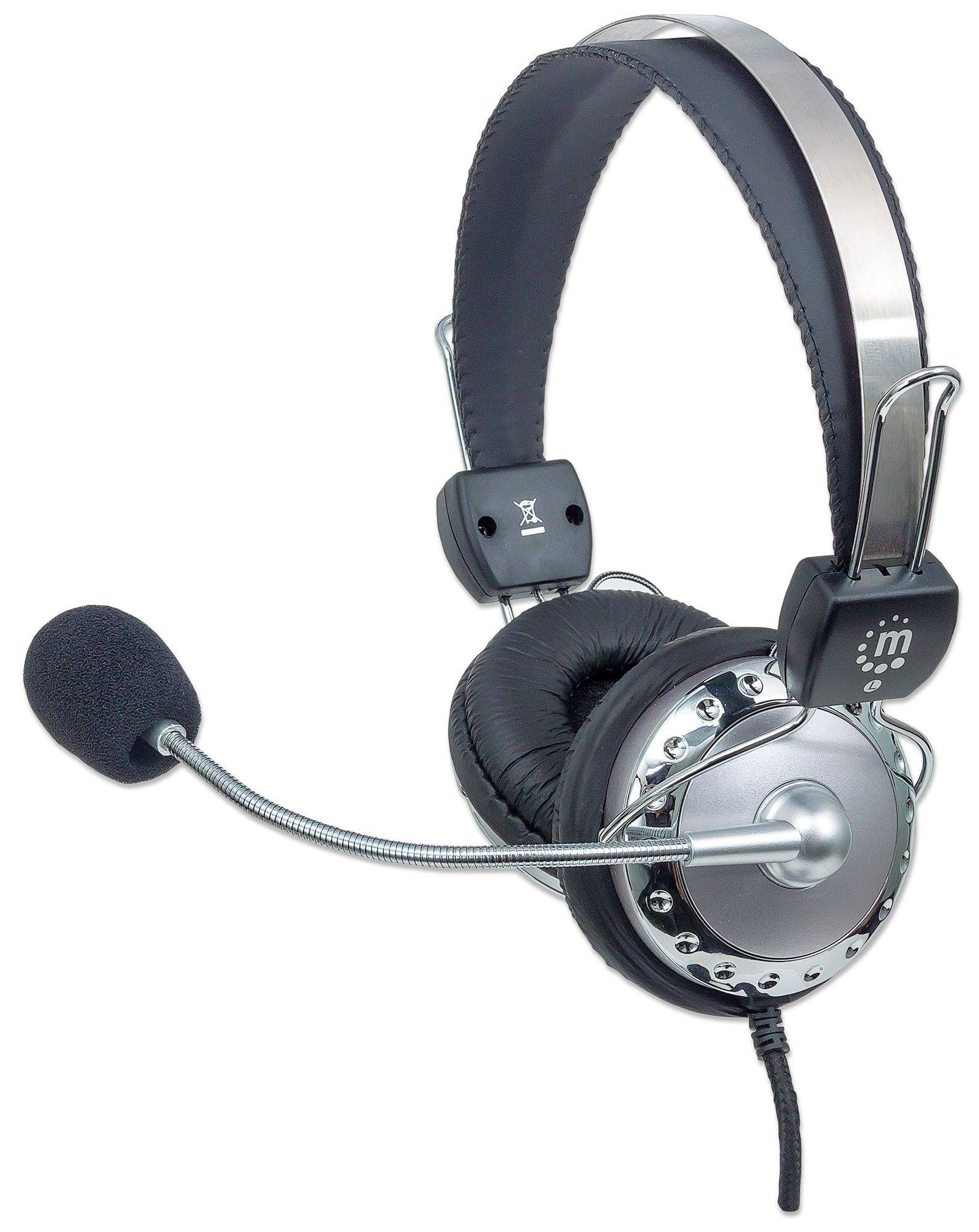 Manhattan Stereo Over-Ear Headset (3.5mm), Microphone Boom (padded)-7