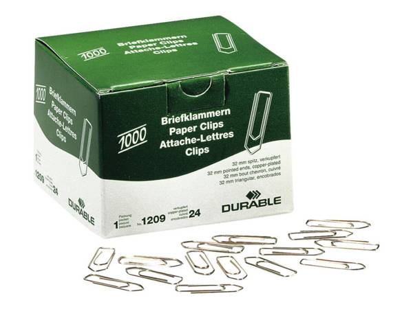 DURABLE - Büroklammern - 32 mm - Kupferbeschichtet