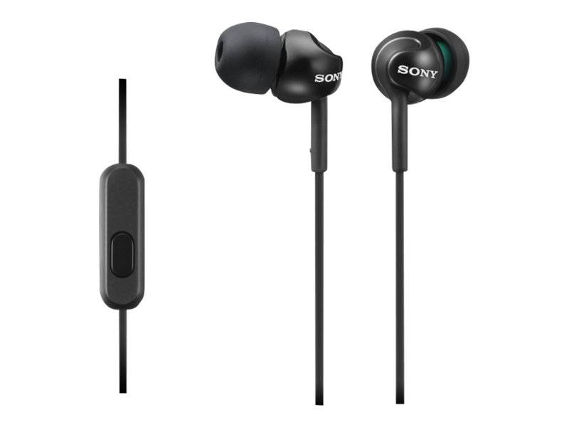 Sony MDR-EX110AP In Ear Kopfhörer kabelgebunden Stereo Schwarz Headset Handy-3