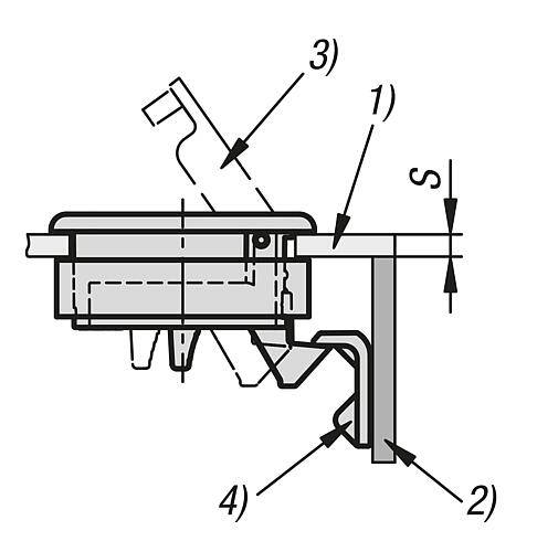 SCHNAPPVERSCHLUSS MIT GRIFF, KLAPPBAR, FORM:B NICHT ABSCHLIEßBAR, S=2-7, PC/ABS SCHWARZ, KOMP:PC/ABS VERCHROMT-5