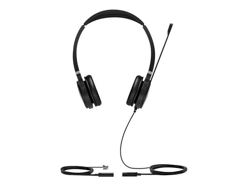 Yealink YHS36 Headset On-Ear kabelgebunden Quick Disconnect Geräuschisolierung Schwarz und Silber-3