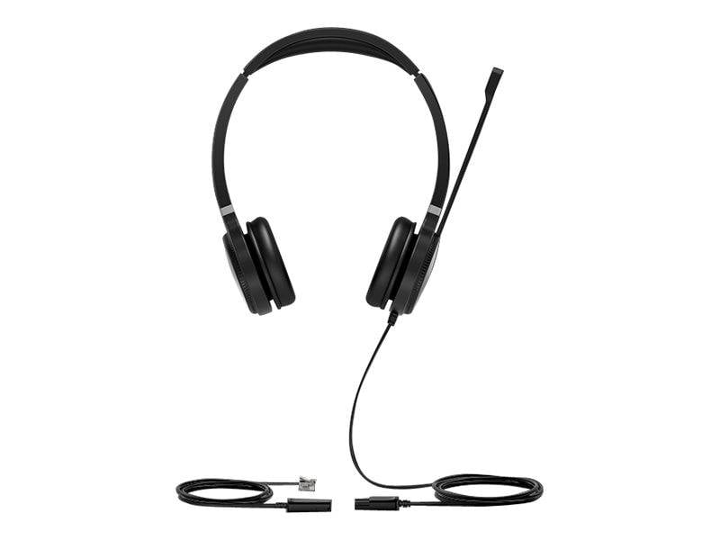 Yealink YHS36 Headset On-Ear kabelgebunden Quick Disconnect Geräuschisolierung Schwarz und Silber-6
