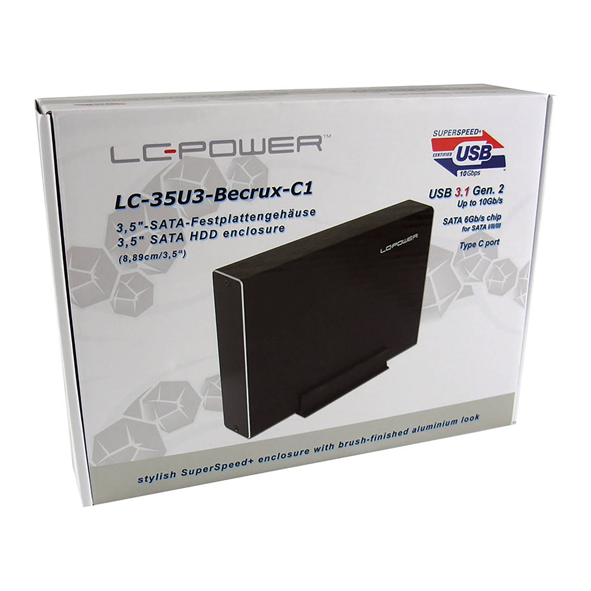 LC-POWER - LC Power LC-35U3-Becrux-C1 - Speichergehäuse - 3.5"" (8.9 cm)-6