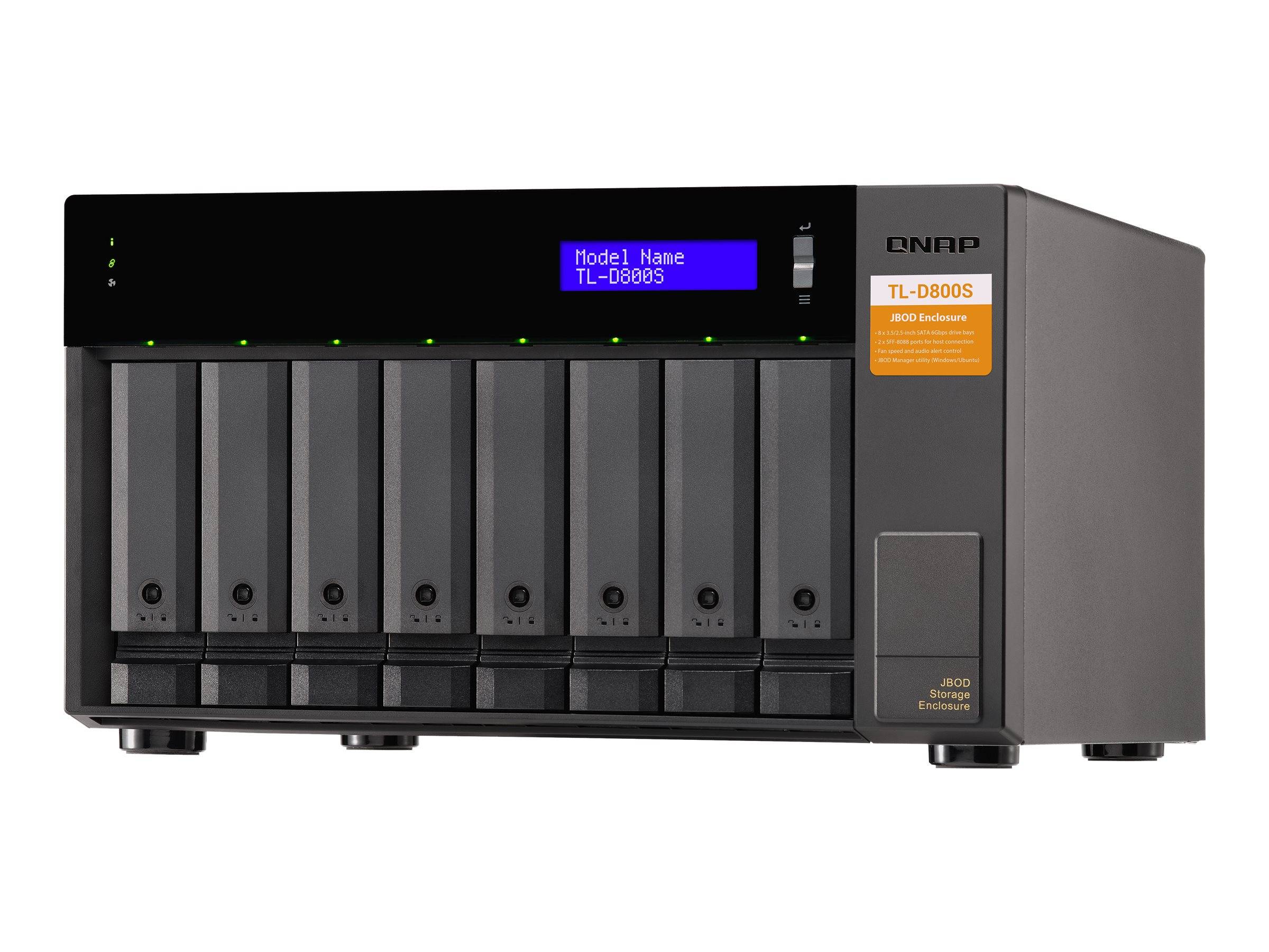 QNAP TL-D800S - Festplatten-Array - 8 Schächte (SATA-600)-8