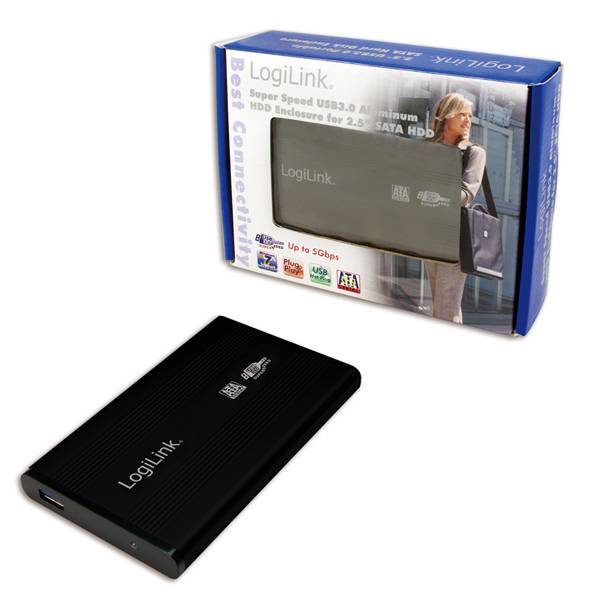 LogiLink Enclosure 2,5 Inch S-SATA HDD USB 3.0 Alu - Speichergehäuse - 2.5"" (6.4 cm)-5