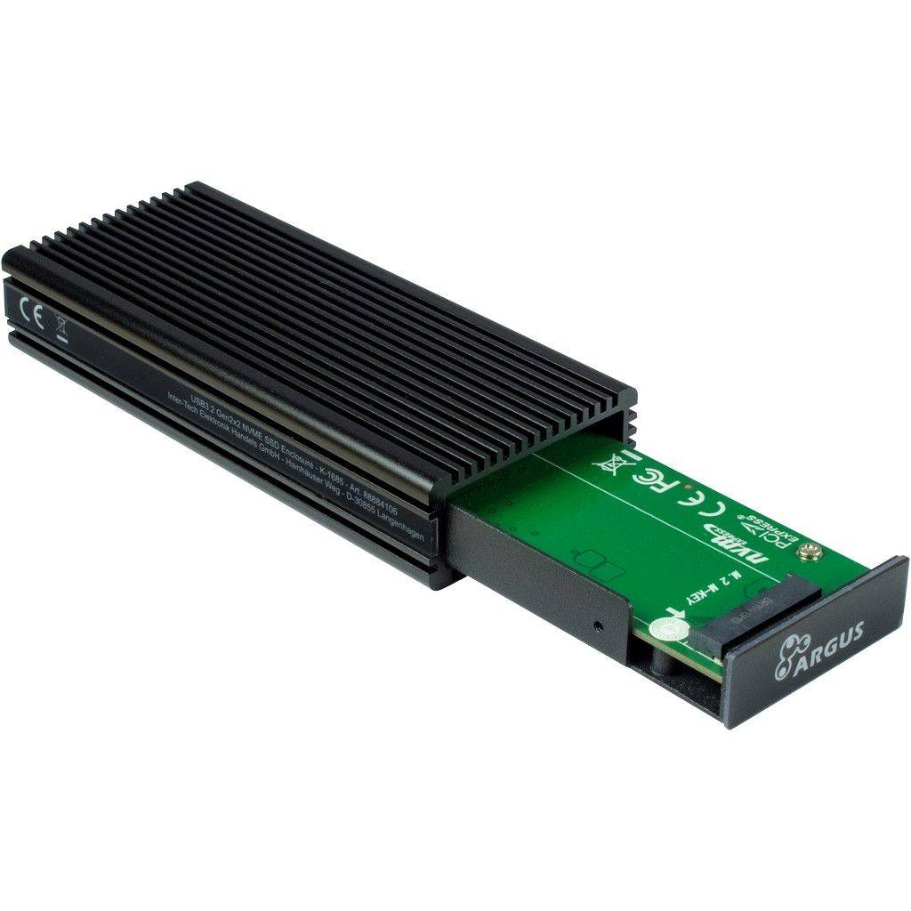 INTER-TECH - Argus K-1685 - Speichergehäuse - M.2 - M.2 NVMe Card / PCIe (NVMe)-7
