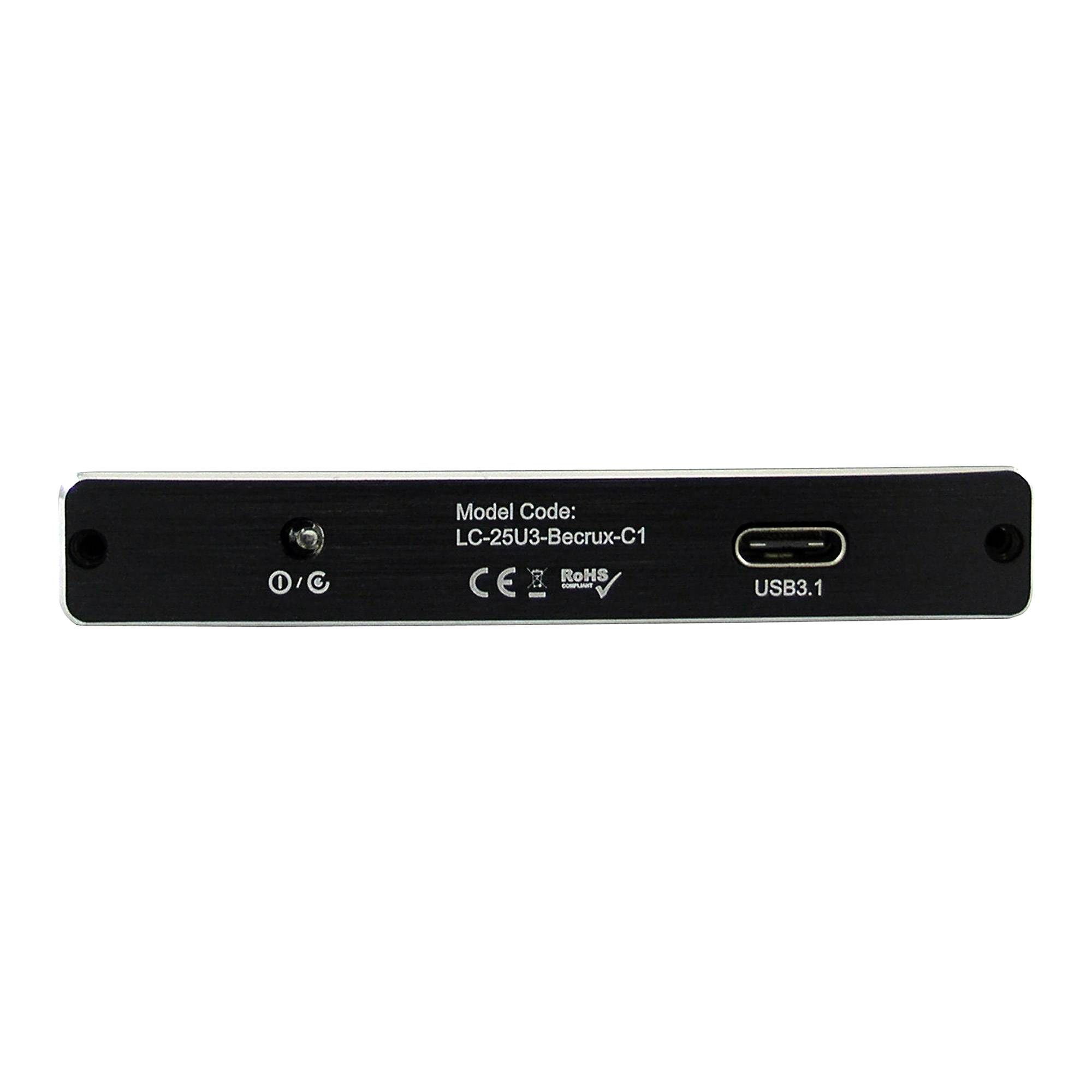 LC-POWER - LC Power LC-25U3-Becrux-C1 - Speichergehäuse - 2.5"" (6.4 cm)-2