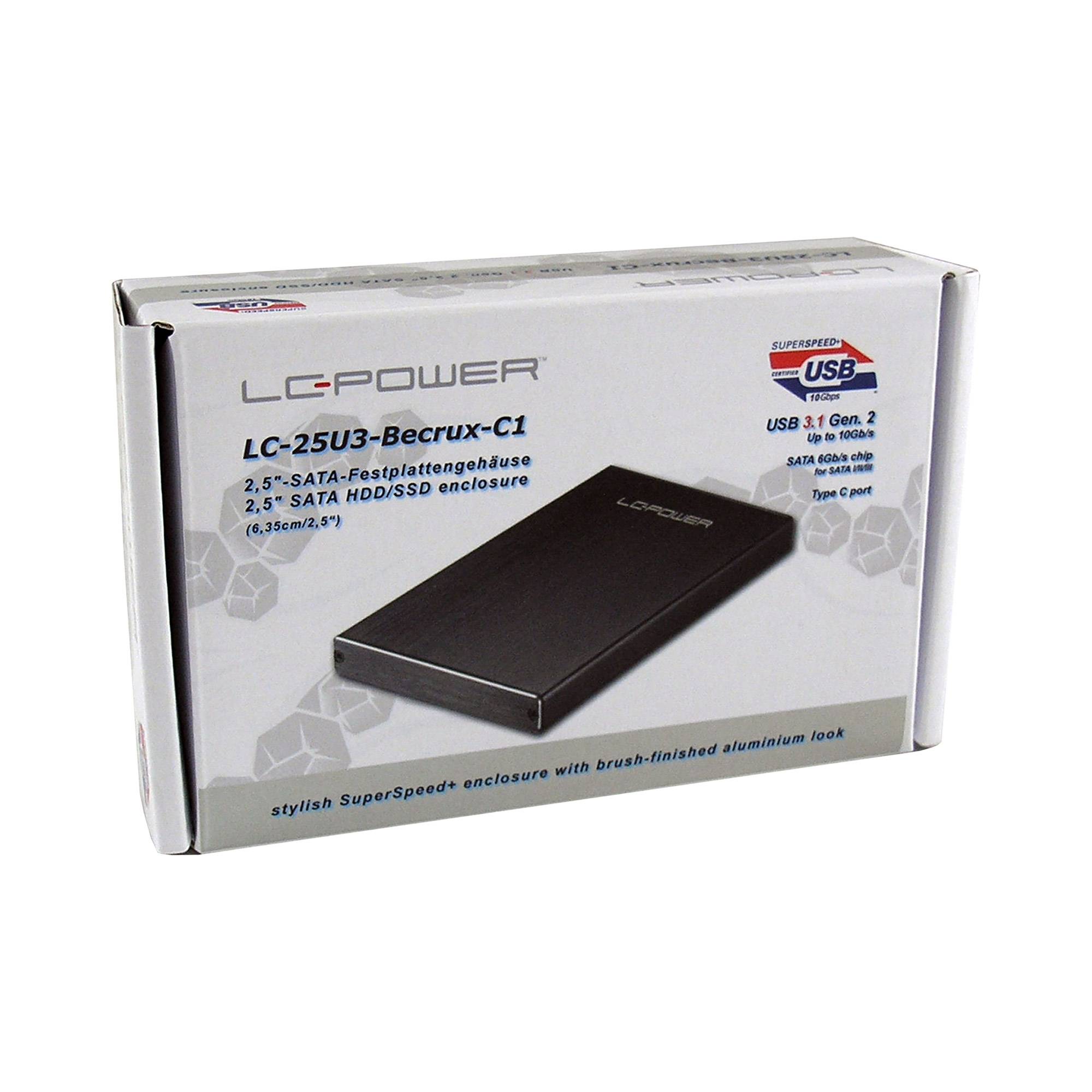 LC-POWER - LC Power LC-25U3-Becrux-C1 - Speichergehäuse - 2.5"" (6.4 cm)-5