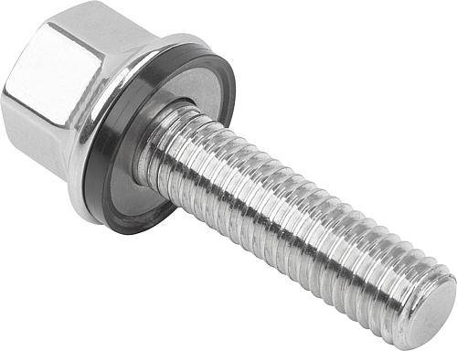 SCHRAUBE M. DICHT + UNTERLAGSCHEIBE M04X16, FORM:A OHNE SCHAFT, EDELSTAHL 1.4404 POLIERT, HYGIENIC USIT®, KOMP:75-0