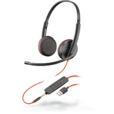 Plantronics Blackwire C3225 binaural On Ear Headset kabelgebunden Stereo Schwarz Mikrofon-Rauschunterdrückung, Noise Can-5