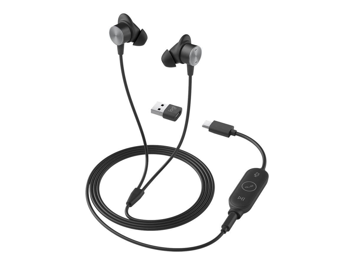 Logitech Zone Wired Earbuds - Headset - im Ohr-0