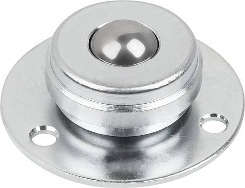 KUGELROLLE, FORM:B, DK=19, STAHL, KOMP:KUGEL AUS EDELSTAHL-0