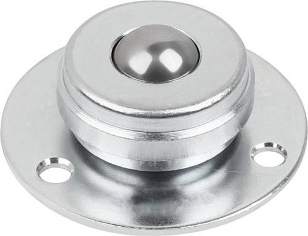 KUGELROLLE, FORM:B, DK=19, STAHL, KOMP:KUGEL AUS EDELSTAHL