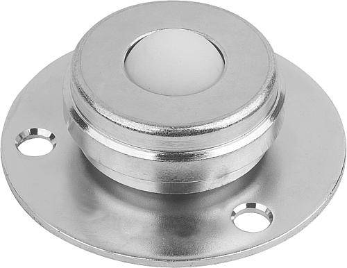 KUGELROLLE, FORM:B, DK=19, STAHL, KOMP:KUGEL AUS POLYAMID-0